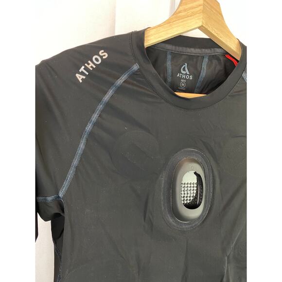 ATHOS Mens Core Training Biometric Tech Long Sleeve Top Shorts Black No Core M - Picture 5 of 16